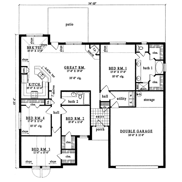 main floor house blueprint