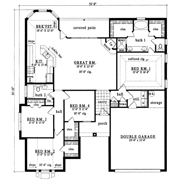 main floor house blueprint