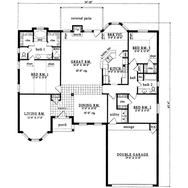 main floor house blueprint