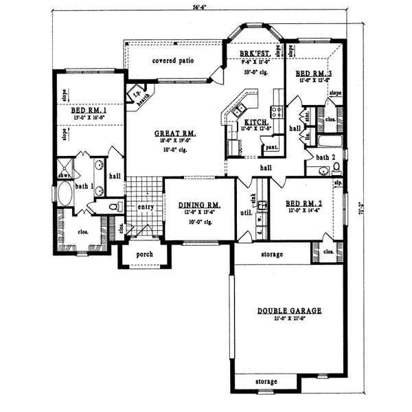 main floor house blueprint