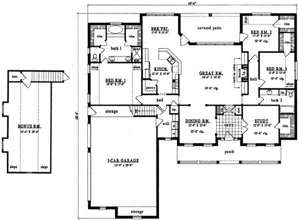 main floor house blueprint