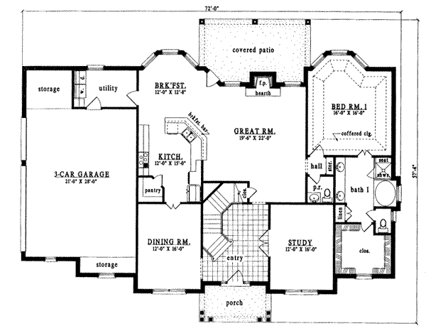 main floor house blueprint