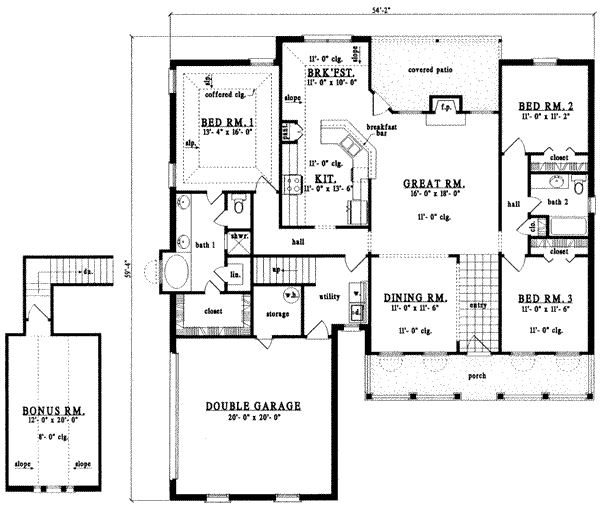 main floor house blueprint