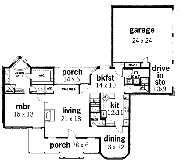 main floor house blueprint