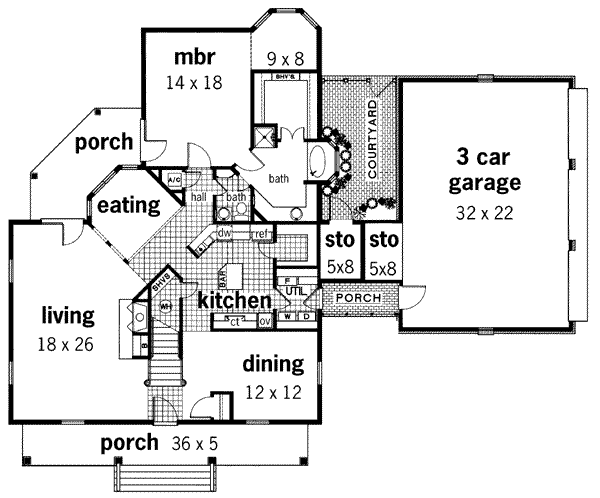 main floor house blueprint
