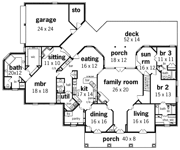 main floor house blueprint