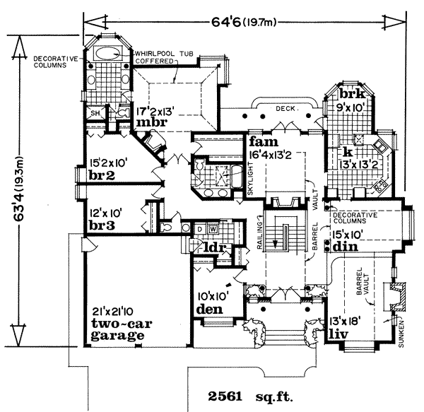 main floor house blueprint