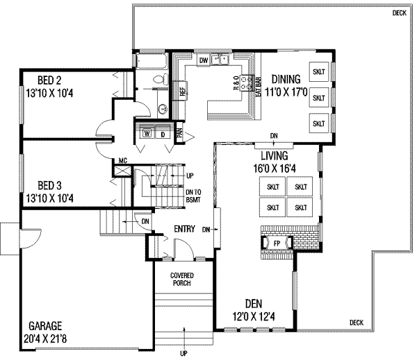 main floor house blueprint