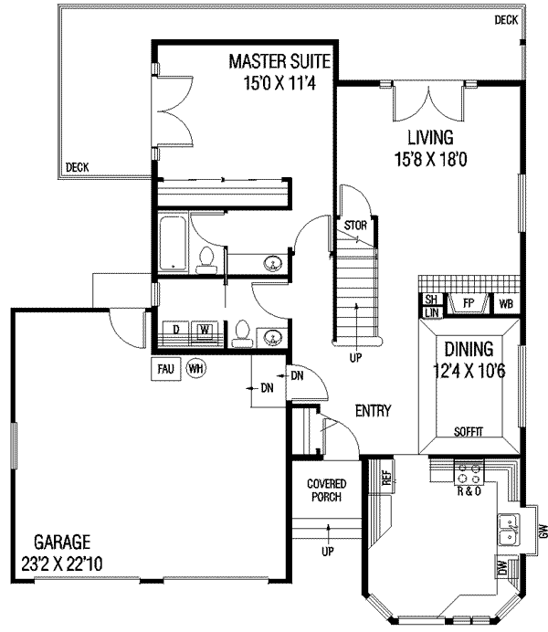 main floor house blueprint