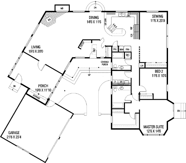 main floor house blueprint