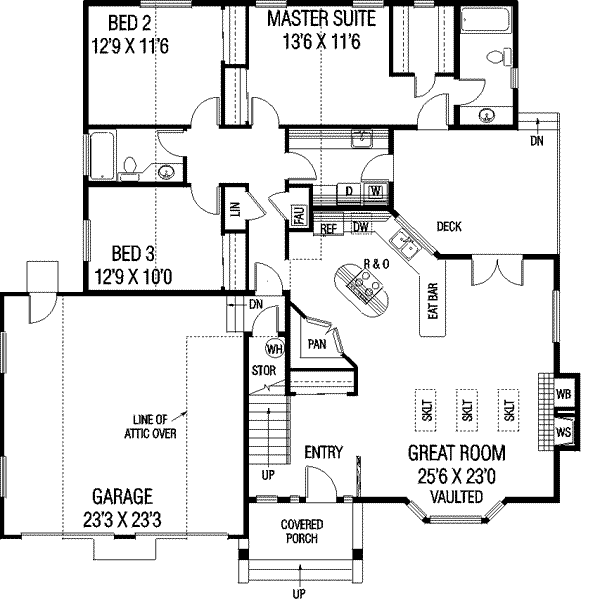 main floor house blueprint