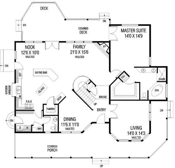 main floor house blueprint