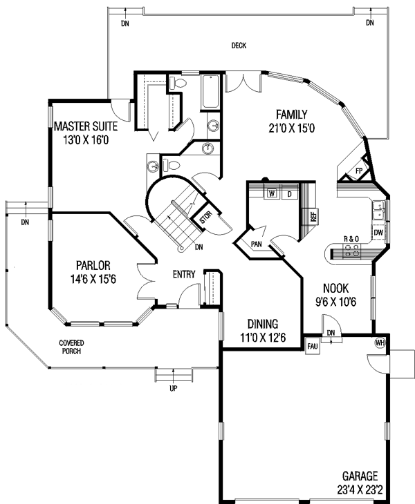 main floor house blueprint