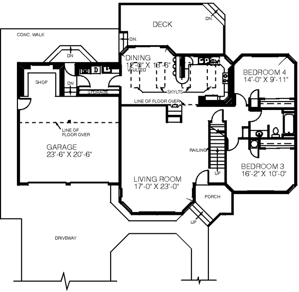 main floor house blueprint