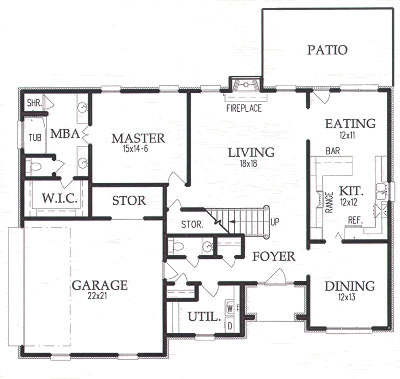 main floor house blueprint