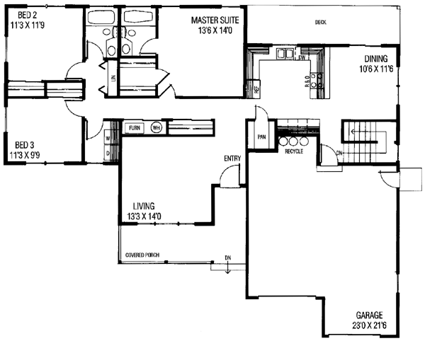 main floor house blueprint