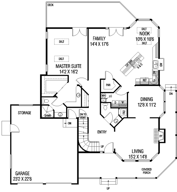 main floor house blueprint