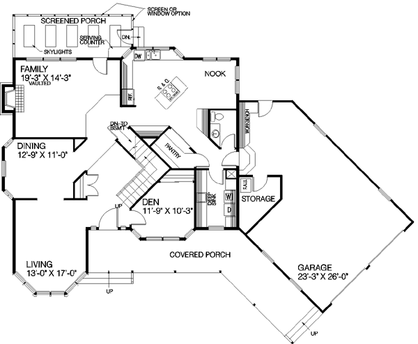 main floor house blueprint