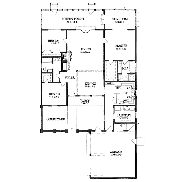 main floor house blueprint