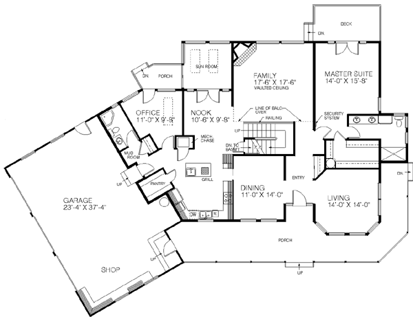 main floor house blueprint