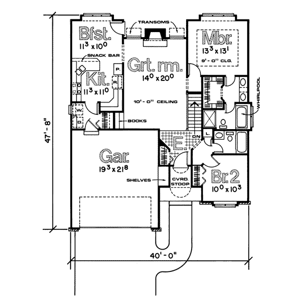 main floor house blueprint
