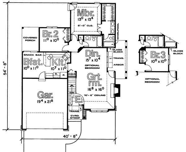main floor house blueprint