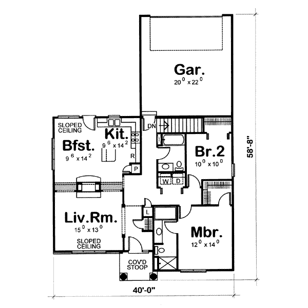 main floor house blueprint