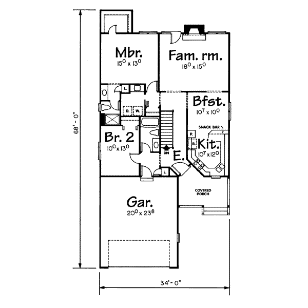 main floor house blueprint