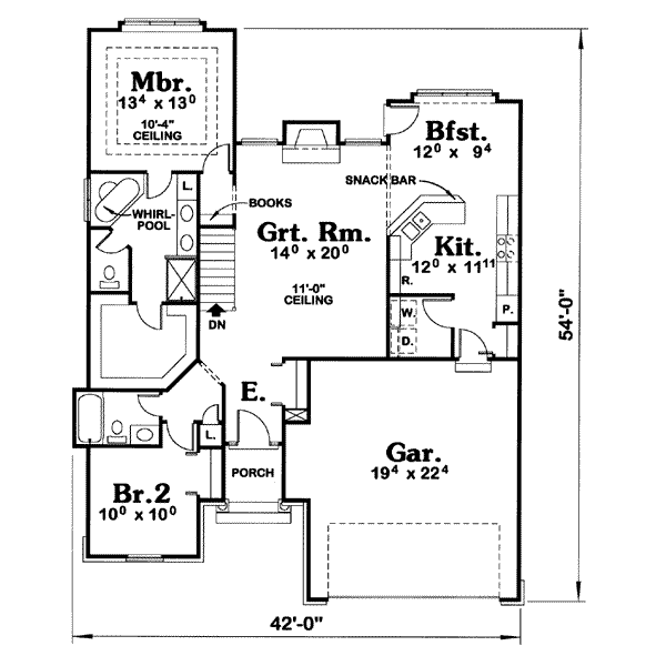 main floor house blueprint