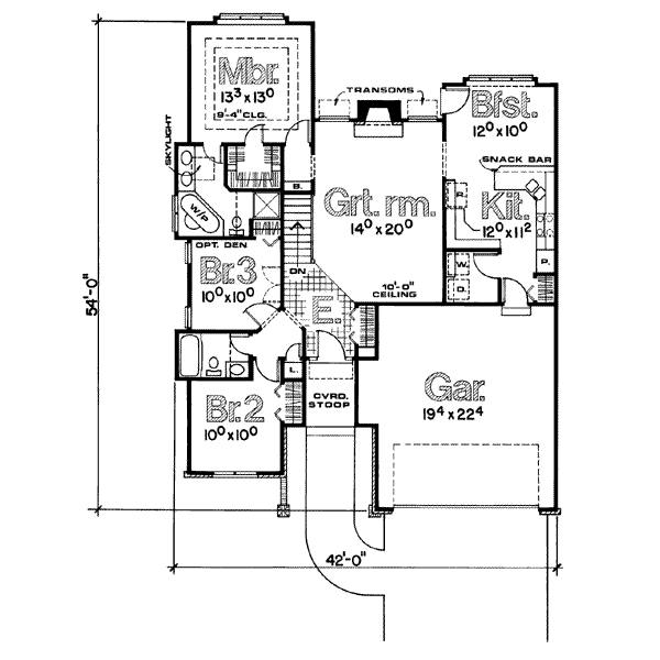 main floor house blueprint
