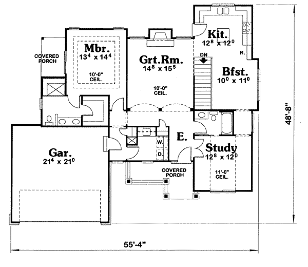 main floor house blueprint