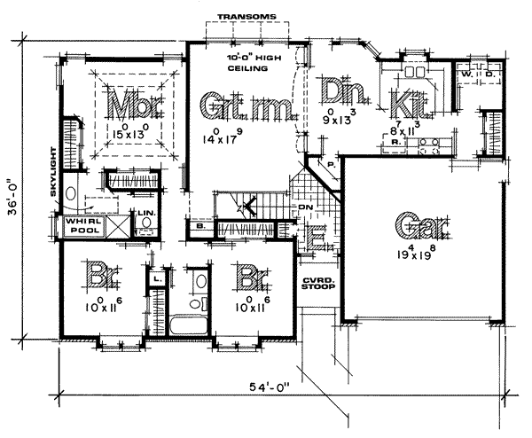 main floor house blueprint