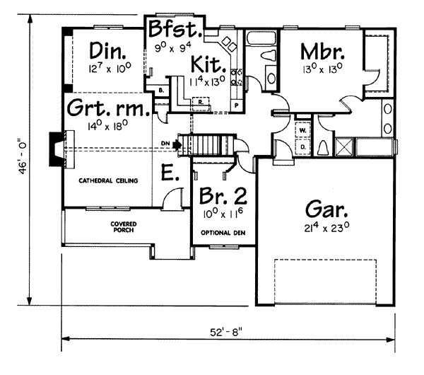 main floor house blueprint