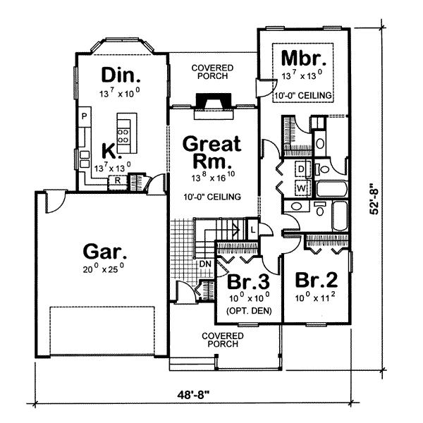 main floor house blueprint