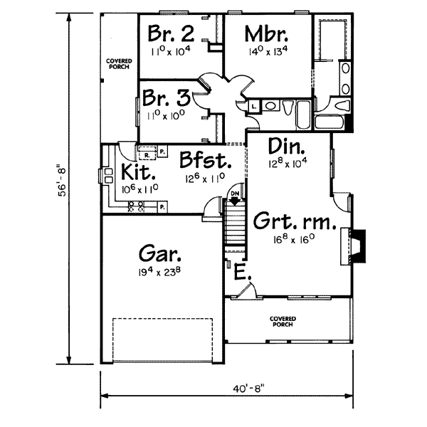 main floor house blueprint