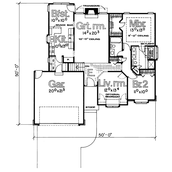 main floor house blueprint