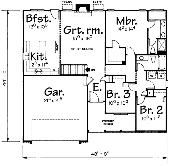 main floor house blueprint