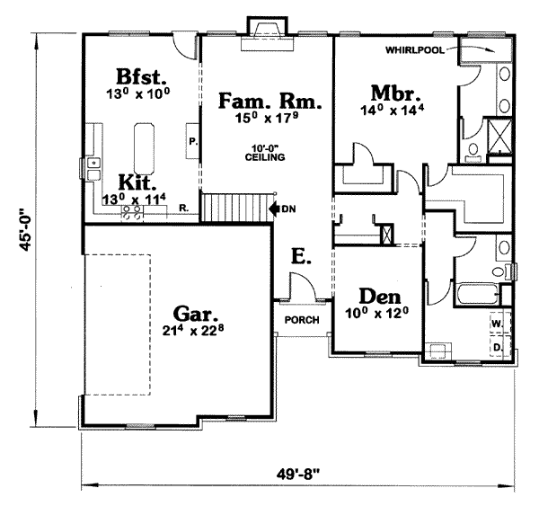 main floor house blueprint