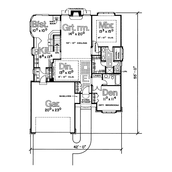 main floor house blueprint