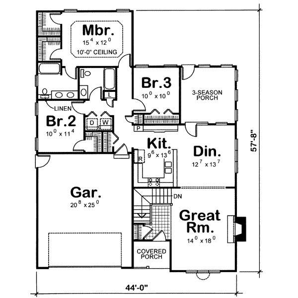 main floor house blueprint