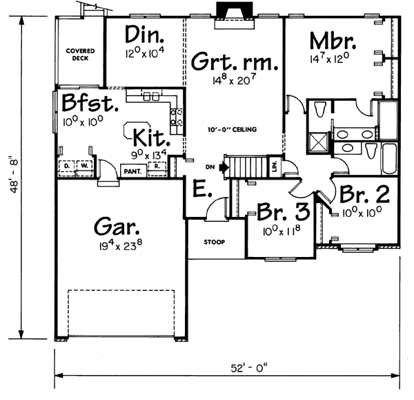 main floor house blueprint