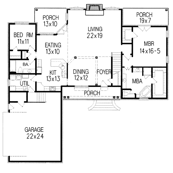 main floor house blueprint