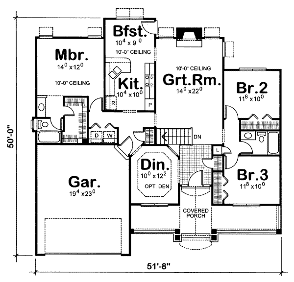 main floor house blueprint
