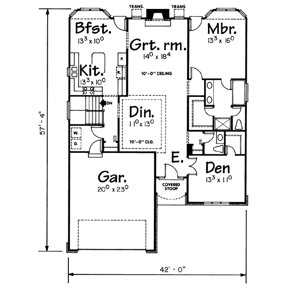 main floor house blueprint