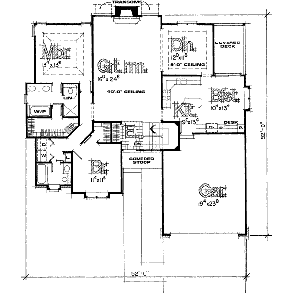 main floor house blueprint