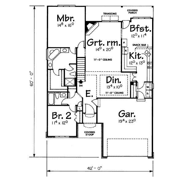 main floor house blueprint
