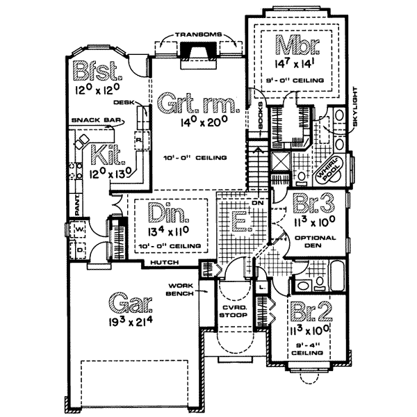 main floor house blueprint
