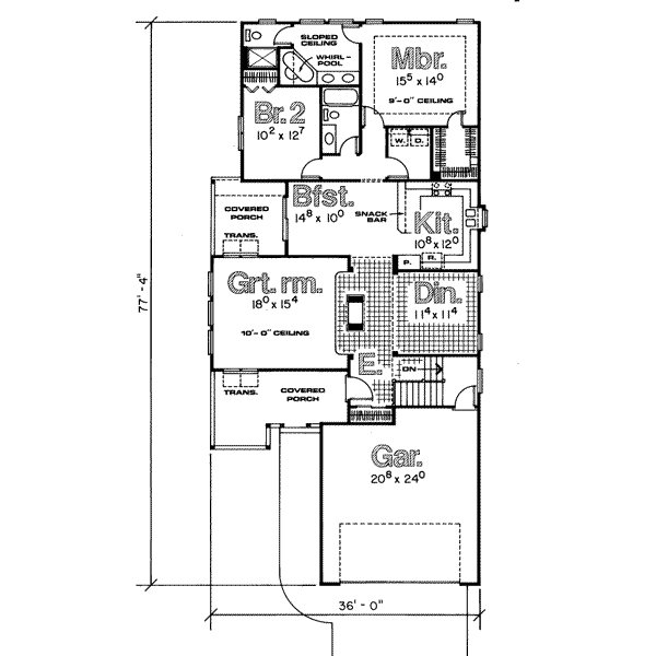 main floor house blueprint