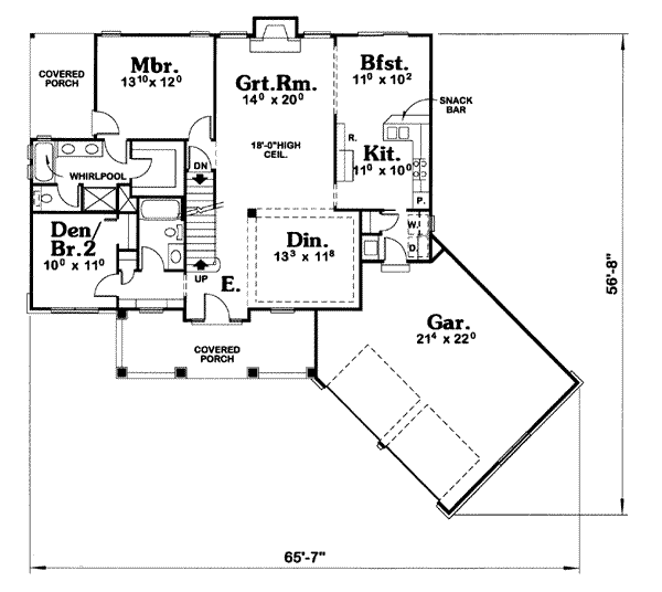 main floor house blueprint