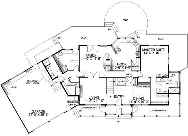 main floor house blueprint